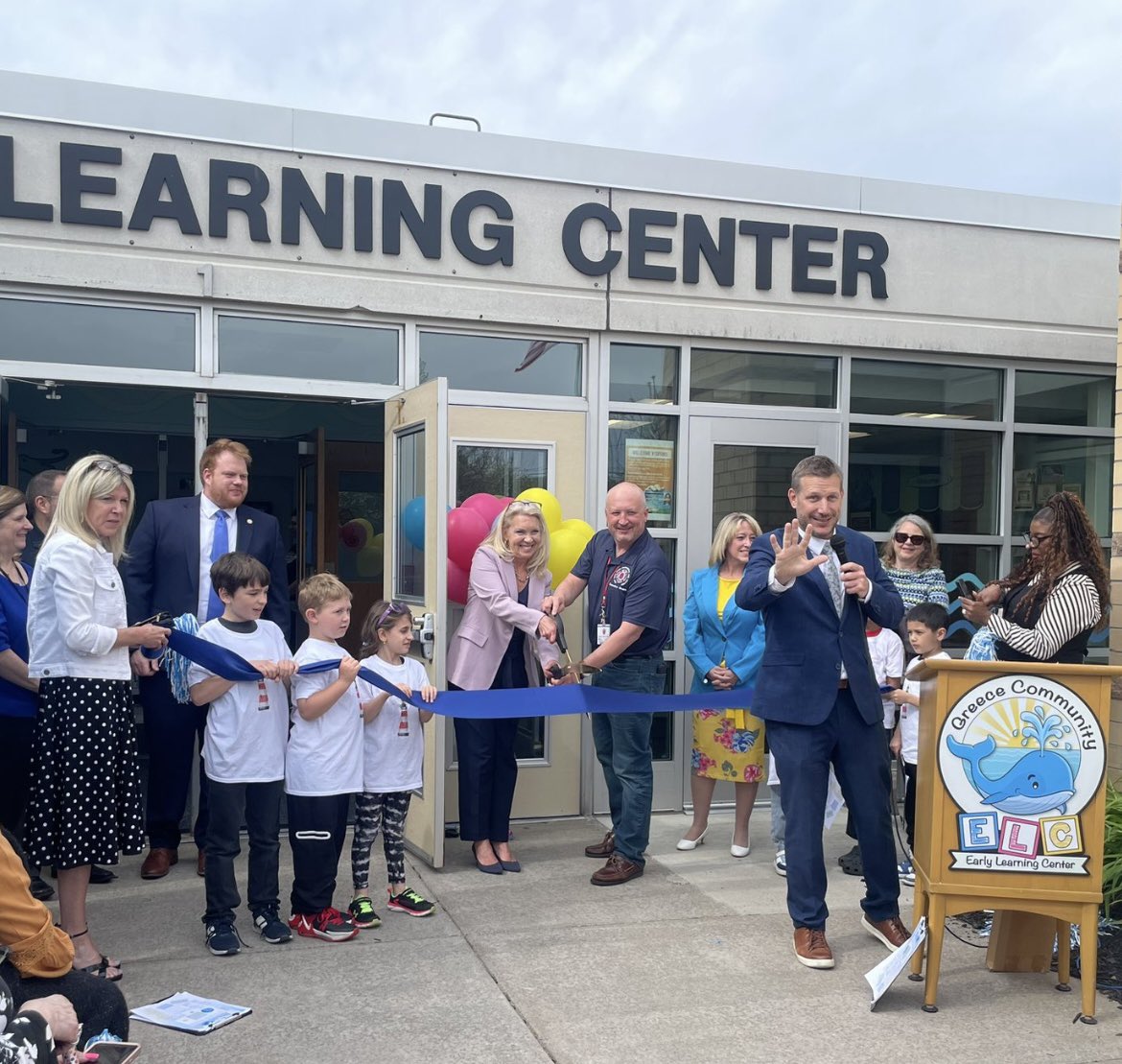 Official Ribbon Cutting Ceremony 🎉So proud of our Student Lighthouse Team! @GreeceELC is an awesome place to be ❤️ @GreeceCentral @GCSDsuper @valerie_paine @mikejferris2 @JulieParsons203