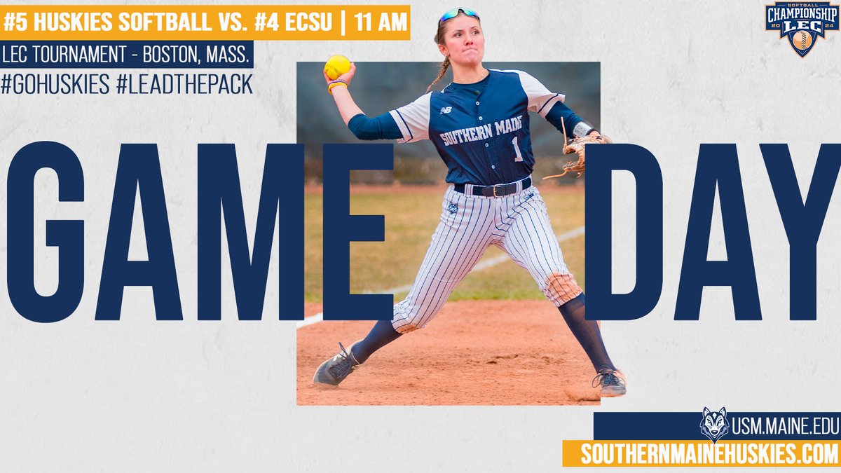 TOURNAMENT TIME! The No. 5 Huskies face No. 5 Eastern Connecticut State in the LEC Softball Championship Tournament with the winner advancing to the championship! #GoHuskies #LeadThePack 🔗Live Stats: beaconsathletics.com/sidearmstats/s… 🔗Live Stream: littleeast.tv