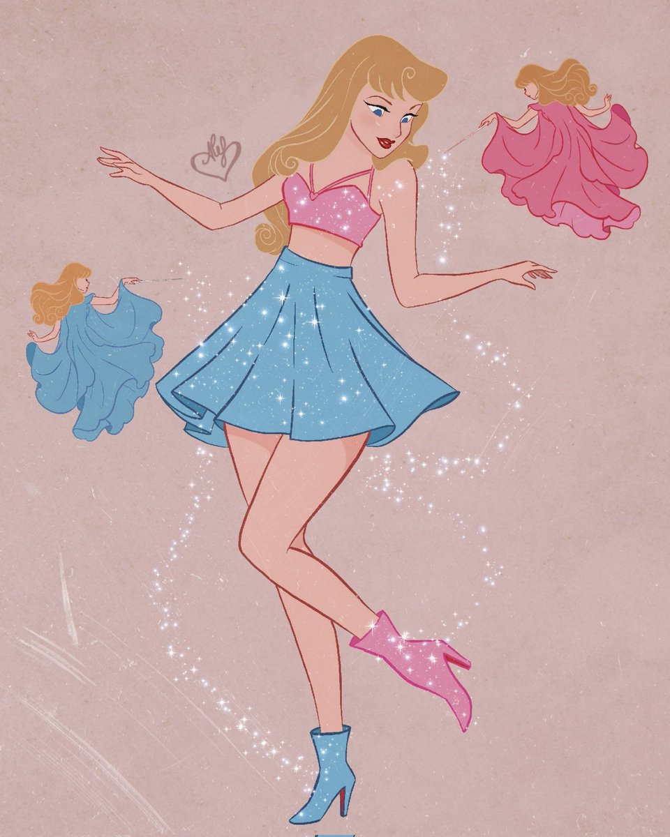 Make it blue! 🩵 Make it Pink! 🩷 1989 & the folklore fairies... (Inspired by Sleeping Beauty) 🩷🩵