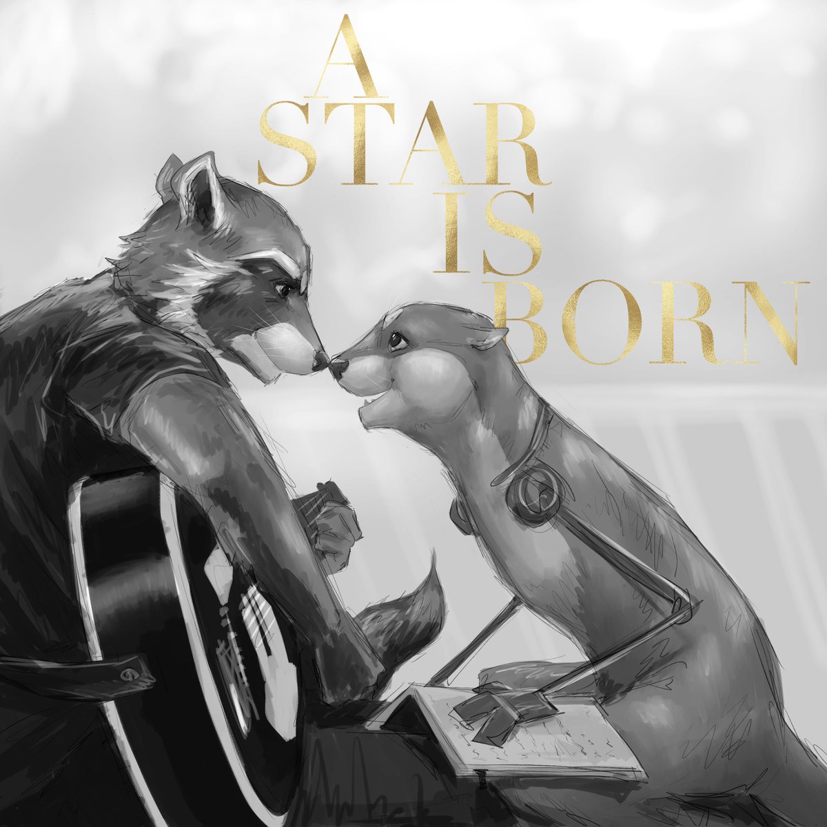 New album cover redraw!! Today I drew Rocket and Lylla in A Star is Born!! :D
I love them so muchhh🫂❤️
Enjoy!!
🦦🦝

#RocketRaccoon #LyllaOtter