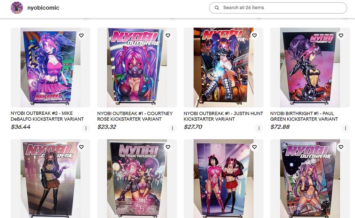 The Nyobi Ebay store is FULLY LOADED, all the good stuff is there with more on the way later tonight, people are already scooping up items!!!! #comicbooks 
ebay.com/usr/nyobicomic