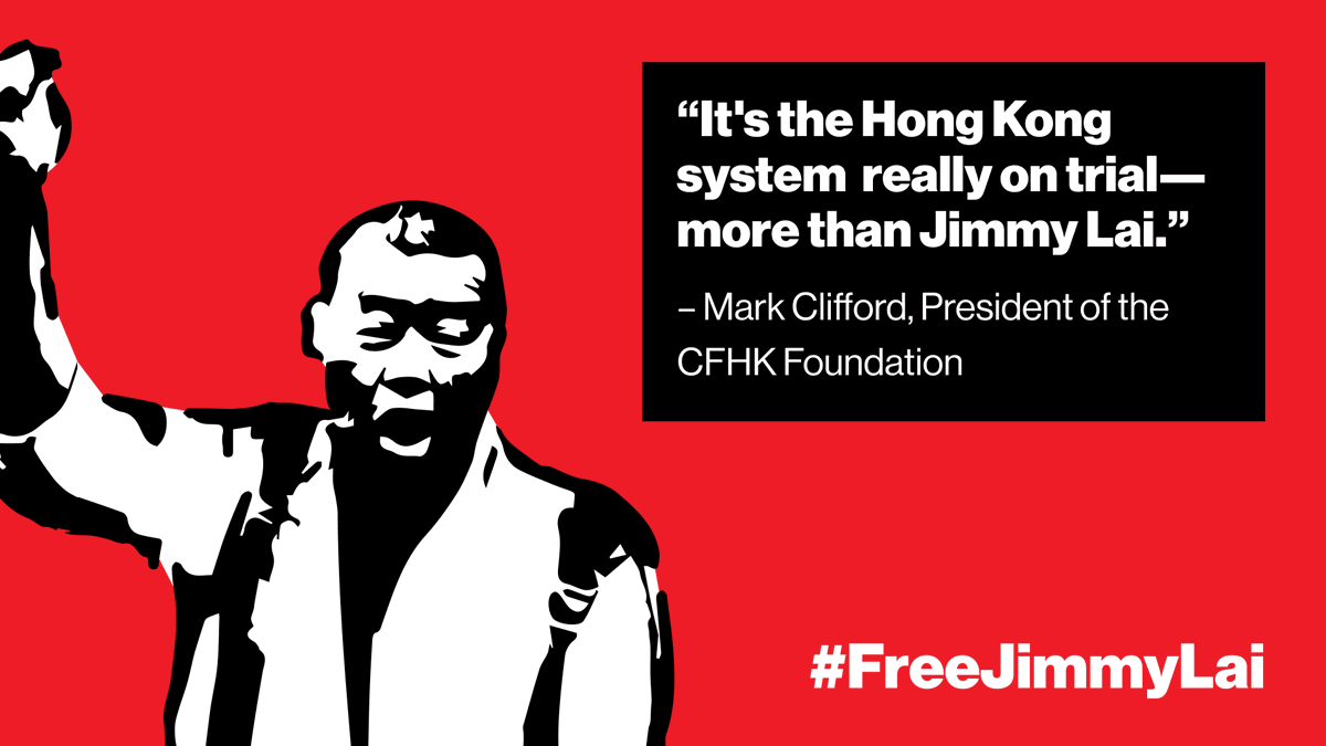 This is the trial that's putting the entire Hong Kong way of life on the stand. Learn more here: supportjimmylai.com/press/ 

#FreeJimmyLai #JimmyLaiTrialUpdates