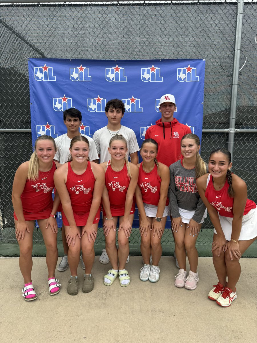 WE had some intense tough matches the last two days in Region 4! I am very proud of all of Our Bellville players & ♥️ them all! I am grateful for every ball hit, every practice, match and late tournament night with this group!!! Regionals is the end of Our journey this year!!!