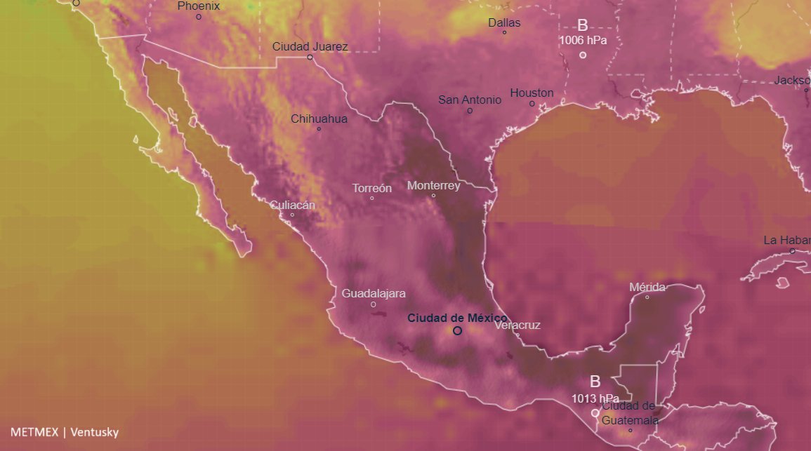 metmex's tweet photo. 🌡️Temperaturas máximas de hoy en algunas localidades de #México.

Cd Victoria 47.7°C
Cd Mante 47.4°C
Monterrey 46.5°C
Monclova 45.6°C
Mérida 45.3°C
Coxcatlán 45.2°C
N. Laredo 44.3°C
Linares 44.2°C
Reynosa 43.7°C
Tezonapa 43.4°C
Campeche 42.7°C
Villahermosa 41.8°C sensación 58.2°C https://t.co/gGktsgZPGJ