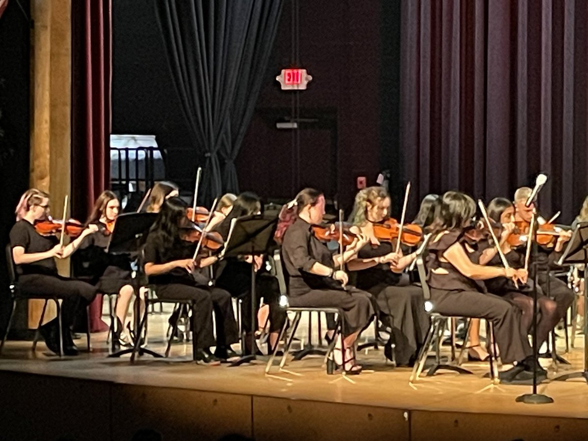 🔴⚪️ A wonderful evening of music at the Erwin Strings Concert.  Thank you to the students and Ms. Rousseau for a great year! 🔴⚪️ #WarriorPride