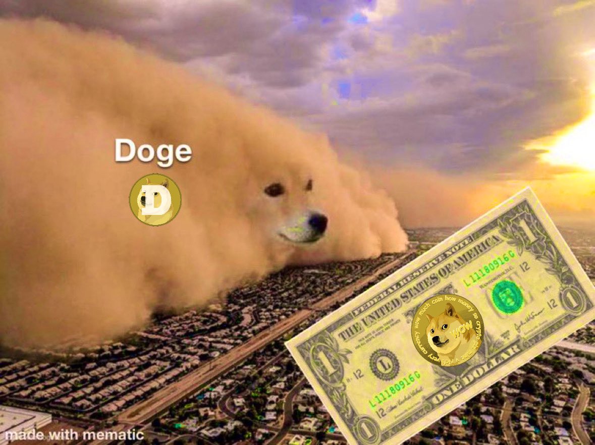 Doge is about as real as a Dollar 💸 

It’s the Future of Currency, $Doge is an 
Unstoppable Financial Vehicle that’s going 
to take over the World 🙏 #dogecoin 🐕