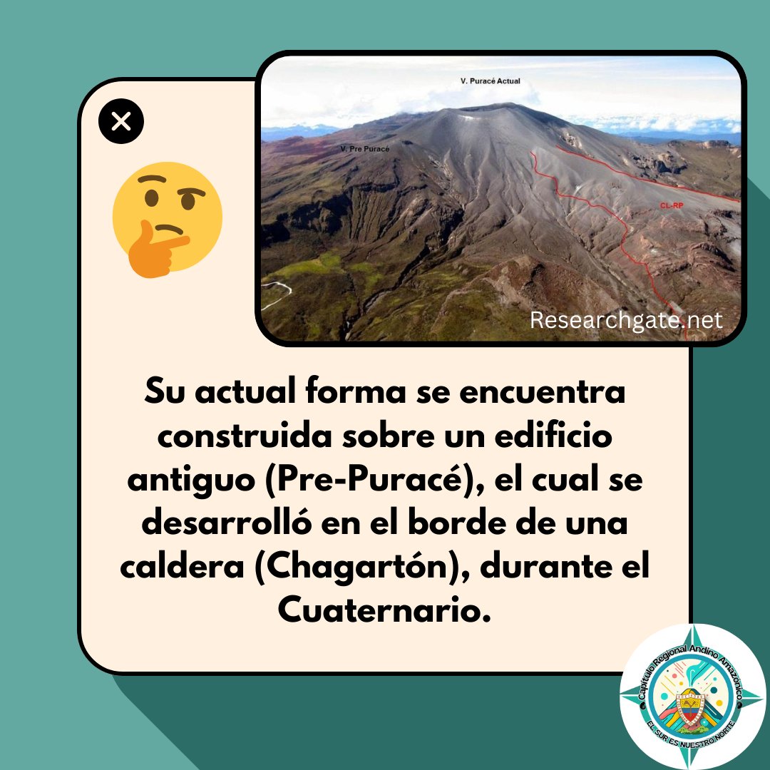 scg_andinamazon's tweet photo. Hoy conoceremos más sobre más sobre el Volcán Purace🌋, uno de los más importantes del país. ¡Descubre con nosotros las maravillas geológicas de nuestra región andino amazónica!💪🧠👀
.
.
.
.
.
.
.
.
.
.
#geology #volcano #colombia #nature #rock #cience #ciencia #volcan #geologia https://t.co/Xjh3vIYIlC