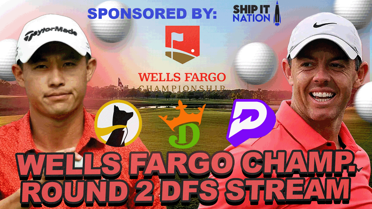 We'll be deep-diving all things #PGADFS + Props for round 2 of the WF Champ. at 8:30pm est. Tune in for: - A weather report - Showdown strategy + lineup construction - Prop averages + slips on DK, PP + UD - Matchups + any questions down in chat! Stream📽️: youtube.com/live/oIuVocOyF…