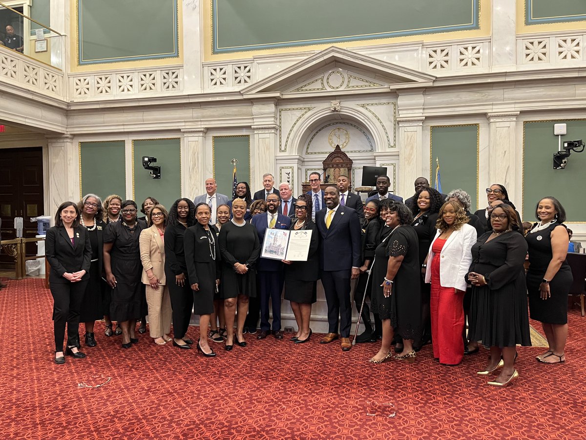 Having the National Coalition of 100 Black Women, Inc. - Pennsylvania Chapter (@nc100bwpa) join @phlcouncil today for their 2024 Legislative Day was an absolute honor!