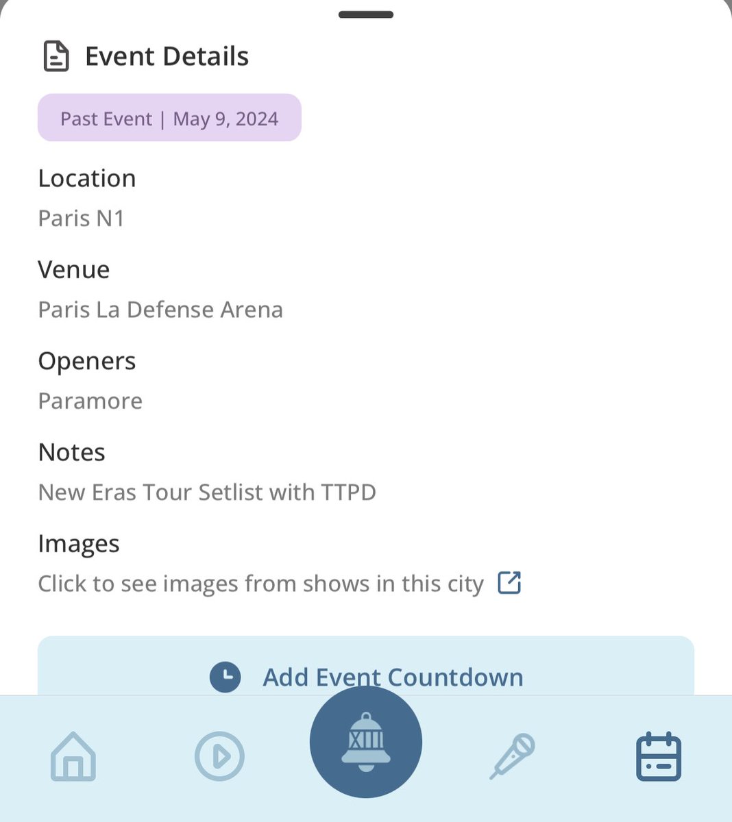 swiftalert_13's tweet image. We are excited to share a new app feature to link directly to HQ photos (when available) from the show calendar! These link to Getty Images (credit Kevin Mazur/TAS24). Big shoutout to Autumn (tstourtips_) for this feature suggestion!