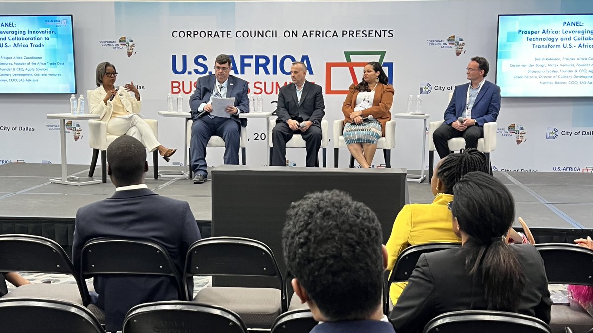 #ICYMI The @ProsperAfricaUS panel at the #USAfricaBizSummit explored how the U.S.-Africa Trade Desk serves as a resource for African companies trying to navigate trade with the U.S., and American companies looking to source from vetted companies in Africa.