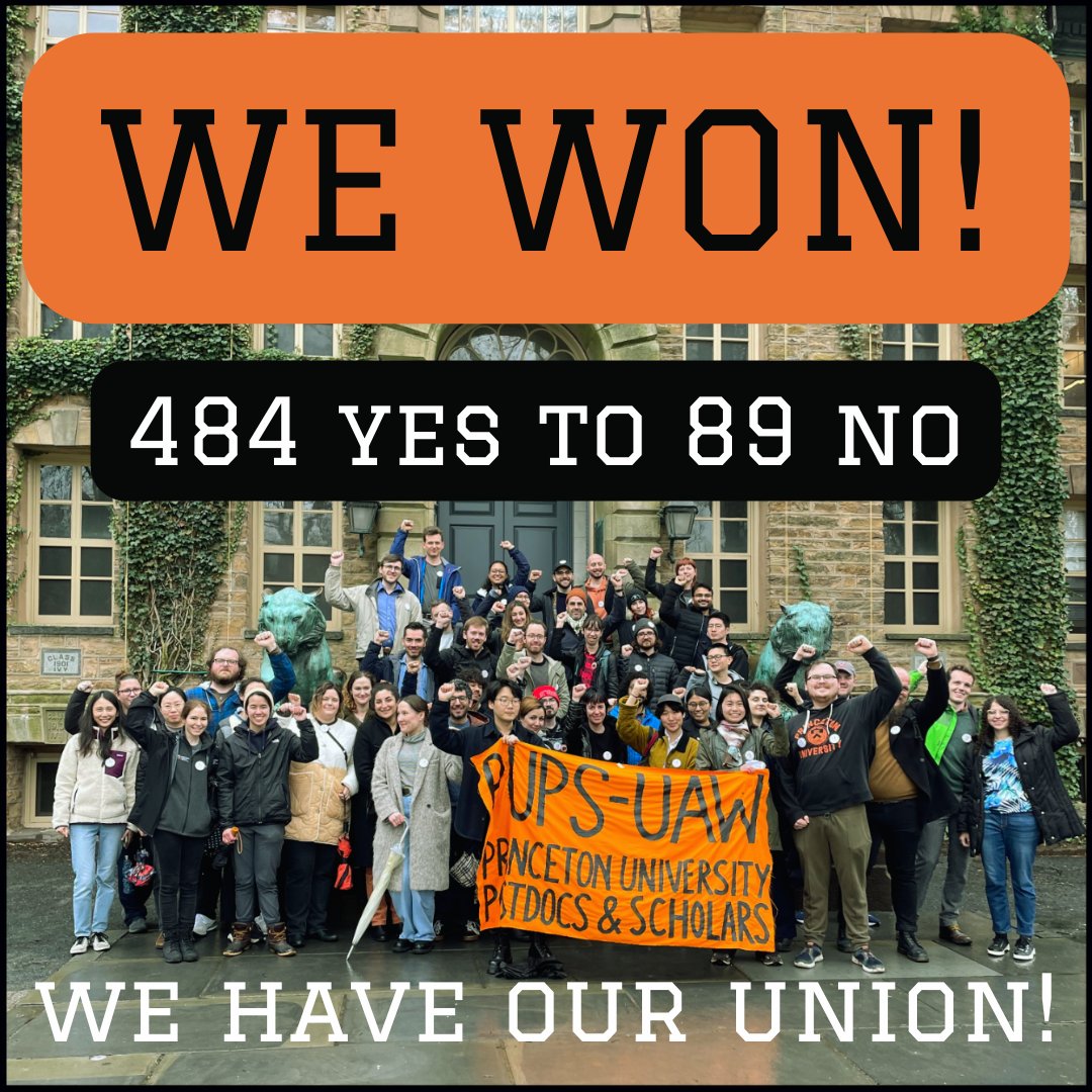 Princeton University Postdocs and Scholars-UAW (@pupostdocs) on Twitter photo 