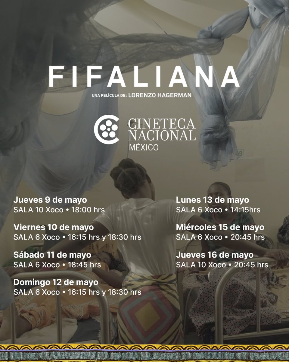 𝗙𝗜𝗙𝗔𝗟𝗜𝗔𝗡𝗔, dirigida por Lorenzo Hagerman, continúa en la @CinetecaMexico. Una historia de #AyudaSinFronteras sobre madres que vuelven a la vida después de ser curadas de una dolorosa lesión que las mantiene marginadas. Boletos 👉 bit.ly/3UFqNUO