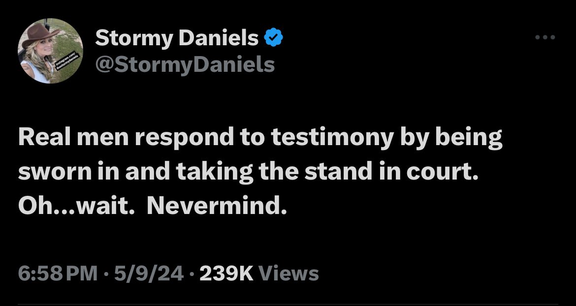 Stormy Daniels remains undefeated.