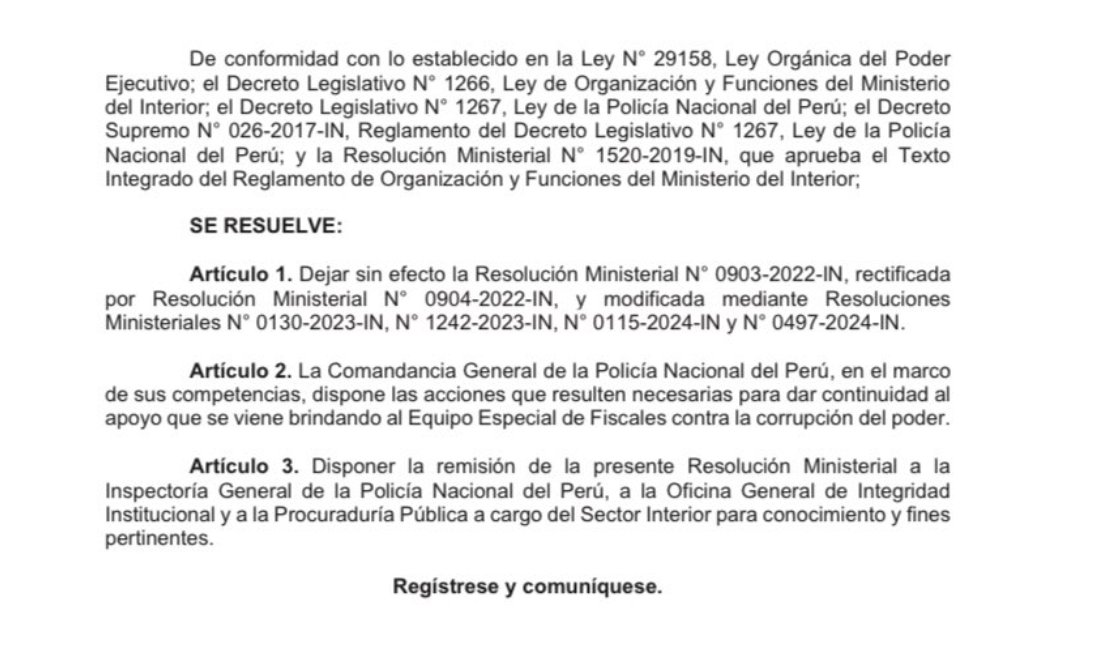 larepublica_pe's tweet image. 🚨 #LOÚLTIMO | Gobierno de Dina Boluarte desactiva Equipo Especial de la Policía que apoya a la Eficcop

Ampliaremos la información en breve en larepublica.pe.