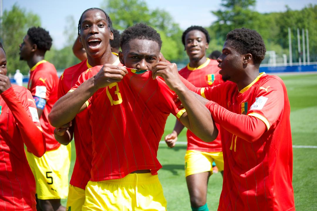 Guinea secured the final #Paris2024 Olympics spot! 🇬🇳 ⚽️ Ilaix Moriba's 1st half penalty clinched the win over Indonesia. Guinea drawn in Group A alongside France, USA and New Zealand. #olympicgames