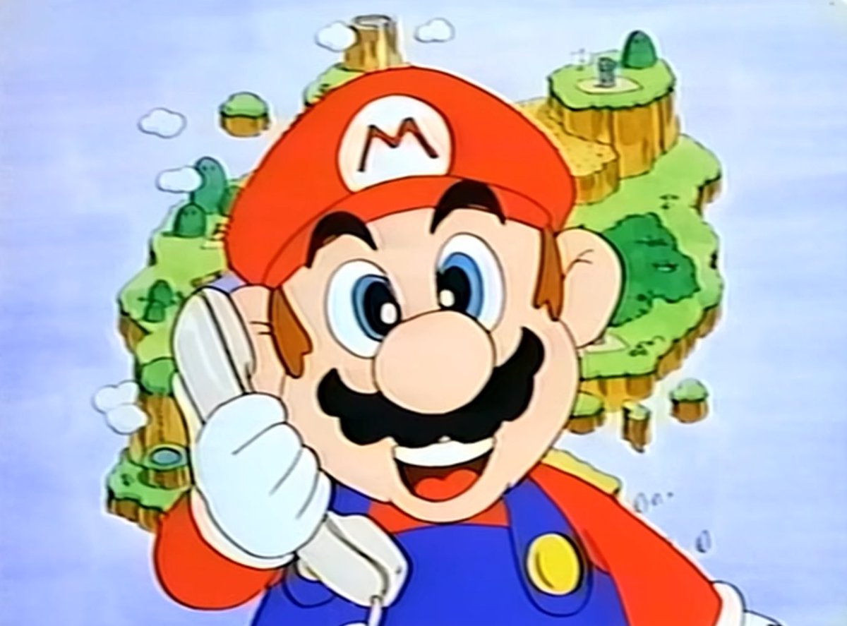 Mario calling you on his phone. - Mario to Yoshi no Bouken Land