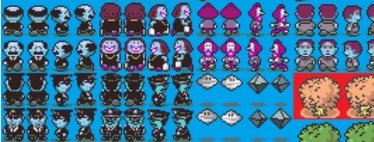 My dumb Deltarune theory is that the blue skin Kris has in dark worlds is a reference to how  humans in EarthBound who are controlled by Giygas have blue skin. Kris having blue skin might be symbolic of the player's control over them or something. Comparing the player to Giygas