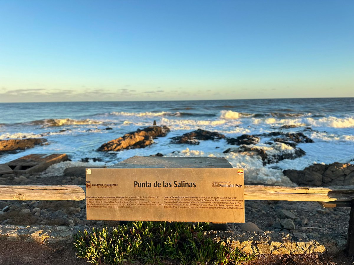 At the southern most point of #Uruguay 🇺🇾 - beautiful spot! 

#PuntaDeLasSalinas #PuntaDelEste #AtlanticOcean #RioDeLaPlata @Uruguay_Natural