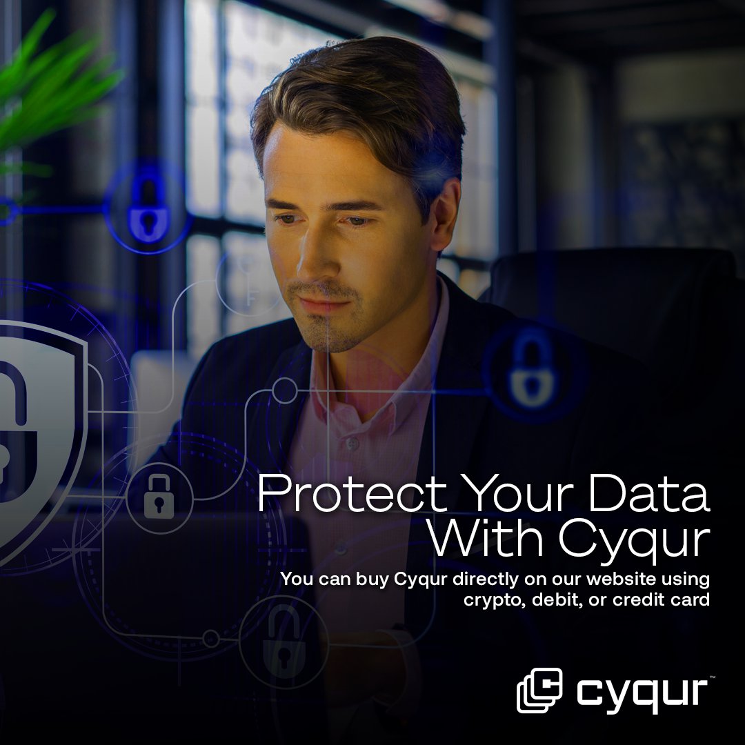Our simplified payment process, you can purchase Cyqur's web browser extension directly on our website using debit/credit cards or crypto. ⁠ With Cyqur, your sensitive information are no longer vulnerable.⁠ 
syphernetics.com
#PatentedPasswordProtection #DataSecurity ⁠