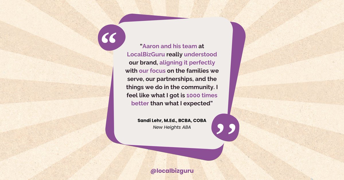 TheLocalBizGuru's tweet image. 🚀 Discover how we elevated New Heights ABA&apos;s online presence! 💼💻 #LocalBizGuru #CaseStudy #PediatricTherapy #ABAtherapy #NortheastOhio #DigitalTransformation

📈Improved Quality of Job Applicants
📈Brand Perception Shift
📈Enhanced User Experience 

 localbizguru.com/case-studies/