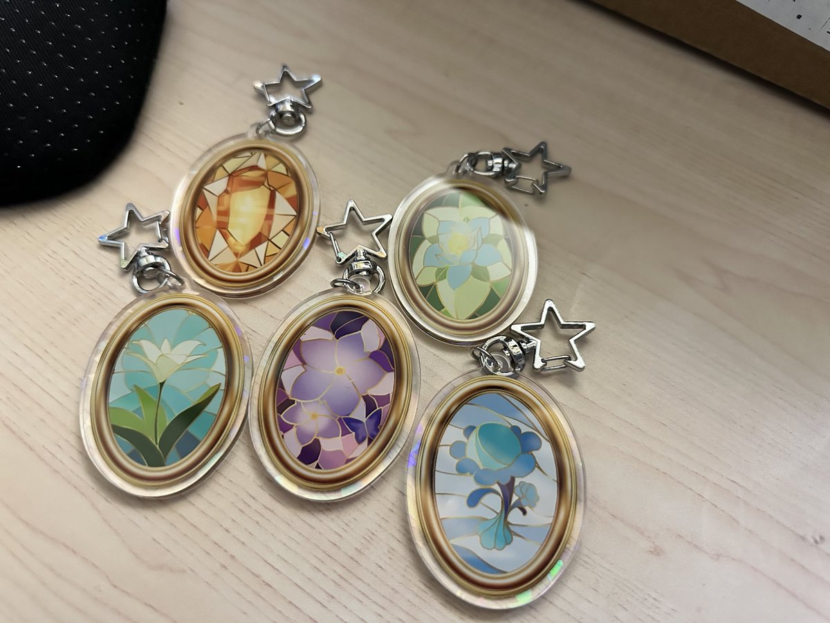 LiaAmari17's tweet photo. My first batch of charms are in! I'm so excited with how these turned out! They will be available for purchase at Anime North May 24-26 https://t.co/zRyC0M1Gep