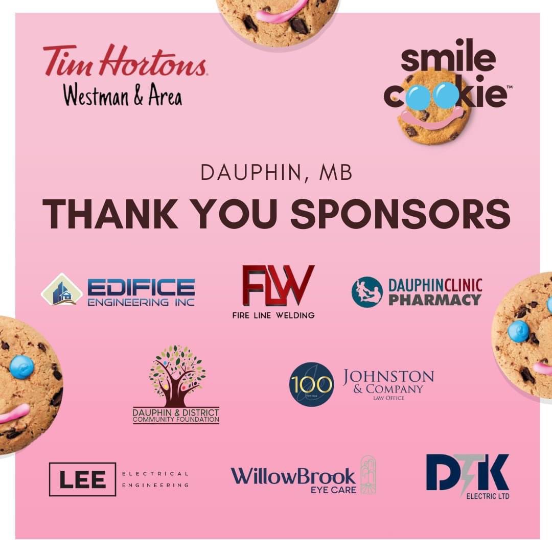 The results are in, and we couldn't be more proud! Thanks to your amazing support during Smile Cookie Week, we have FOUR locations in the top ten for Smile Cookie sales across Canada! #TimHortonsWestman #TimHortons #TimHortonsCanada #SmileCookie