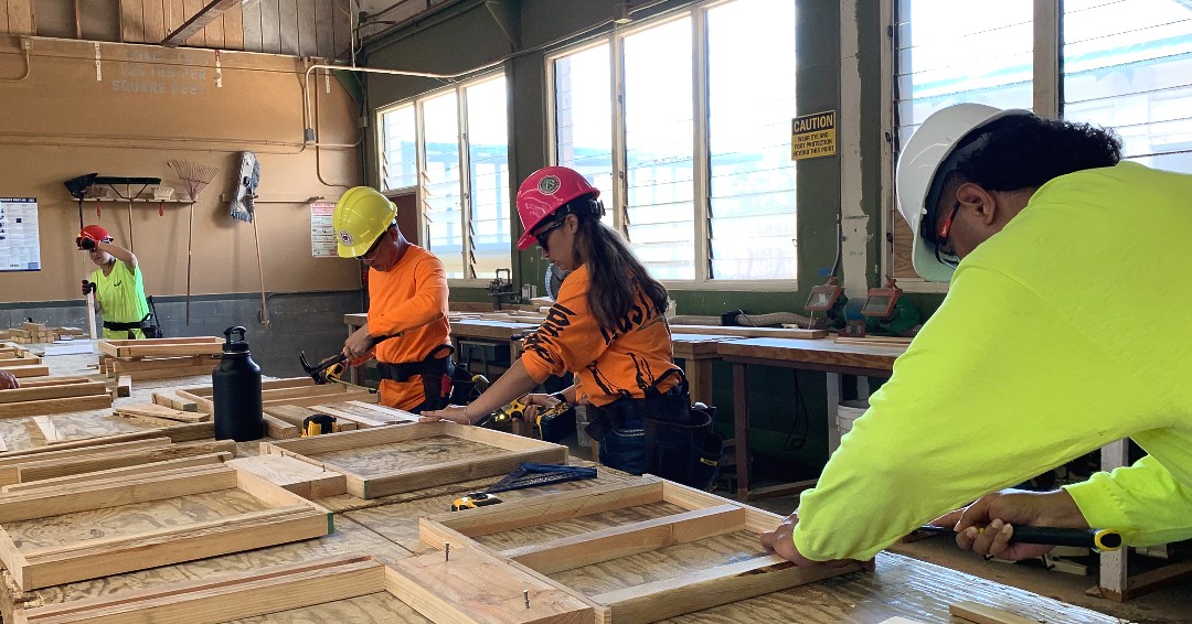 From individual effort to collective success, our HCATF pre-apprentices are the framework of tomorrow's skilled workforce. 
.
.
#HCATFHawaii #SkilledHands #FutureBuilders