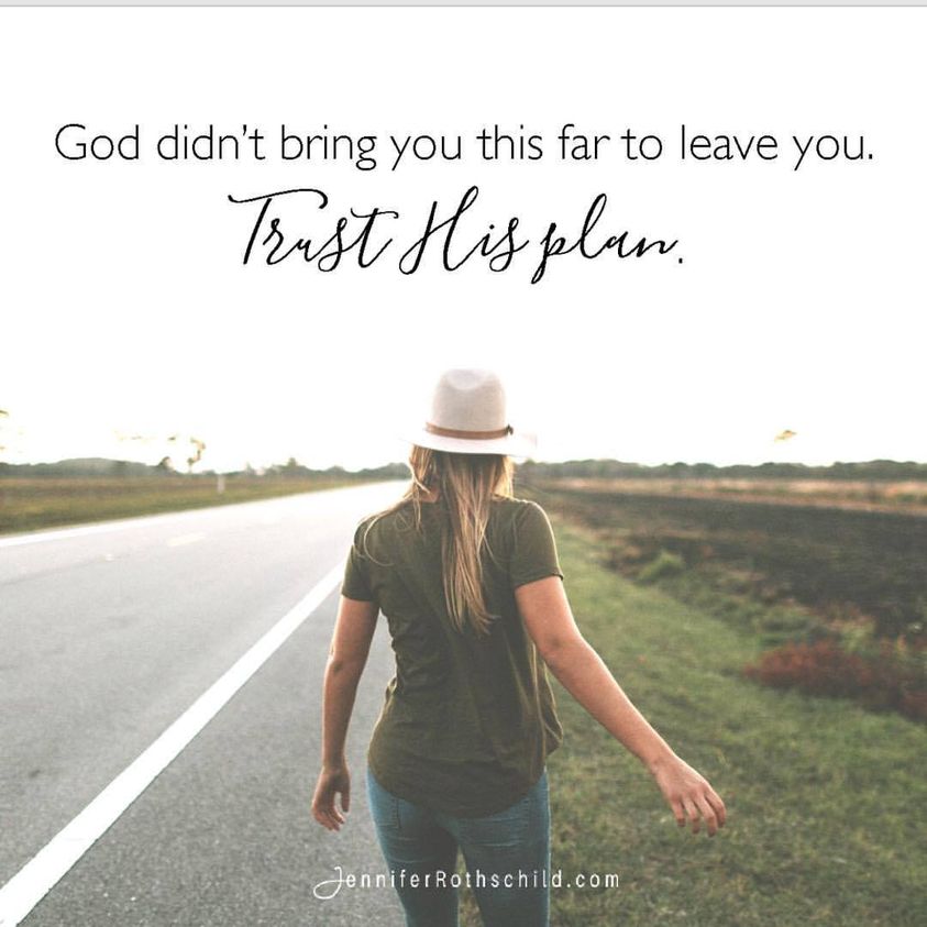 Your walk with God may take you on many twists and turns. If you're weary and wondering what God is doing with your life, trust that He didn't bring you this far to leave you. He is with you, and His plan is far greater than anything you can imagine.