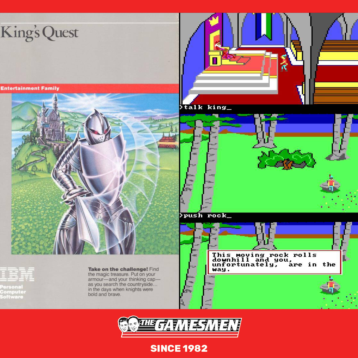 On this day in 1984, King's Quest made its way to computers!

40 years ago, this text-based adventure designed by Roberta Williams launched Sierra into the spotlight as the first '3D-animated' adventure game & changed the face of gaming.

Have you played this legendary series?
