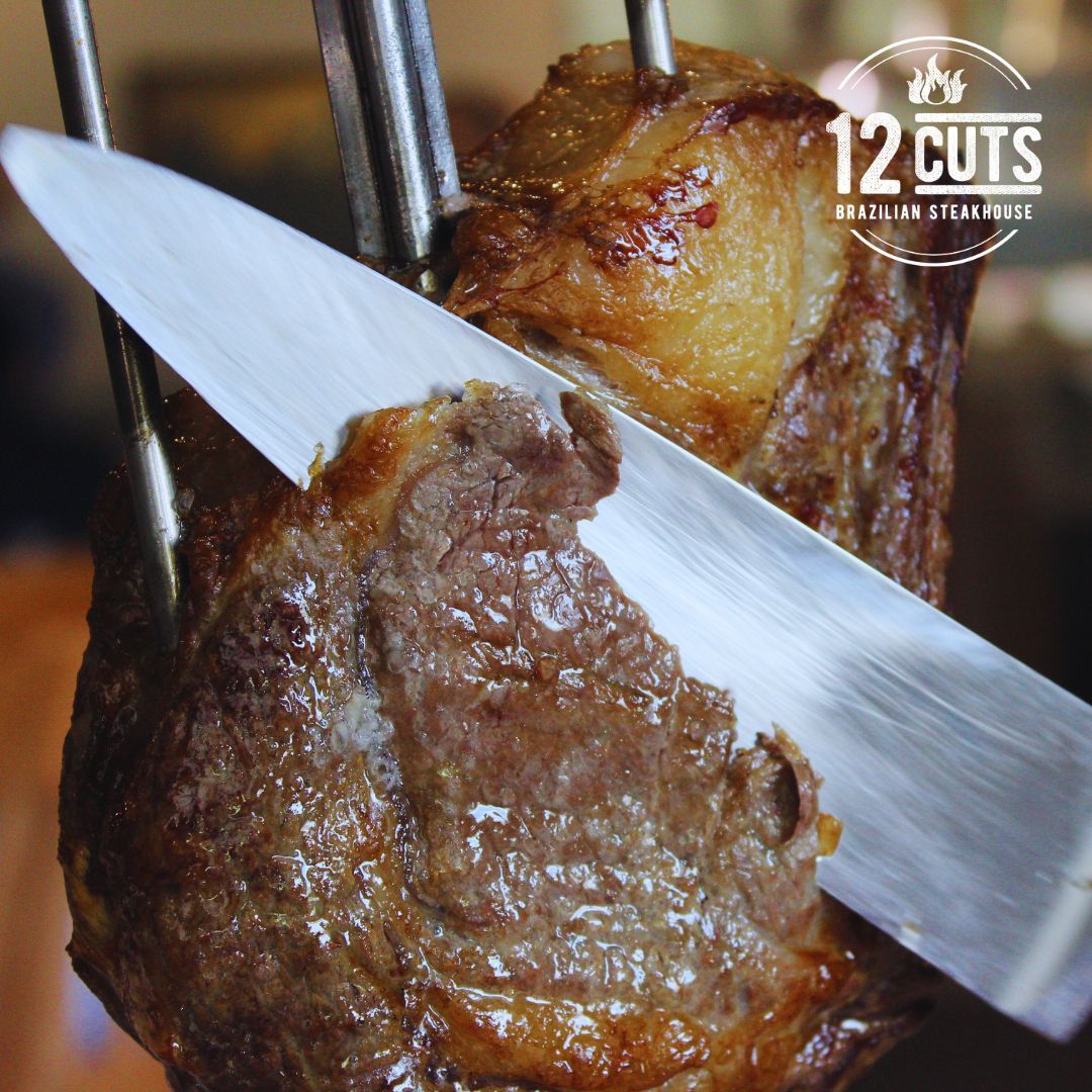 Savor the succulence! Can you hear the sizzle? Our signature cuts are a tradition of quality that is unique to 12 Cuts Brazilian Steakhouse. Join the experience - what is your favorite cut? Share in the comments!👇 @BestofGuide #12CutsBrazilianSteakhouse #DallasFoodie #DFWFoodie