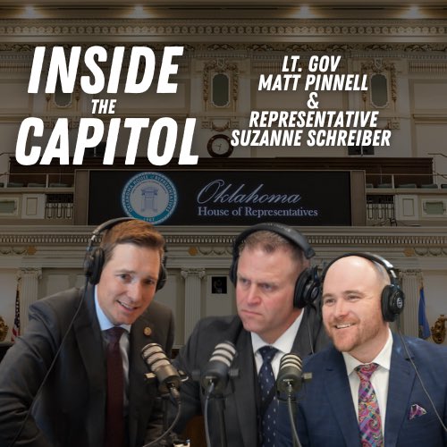 This week, State Reps Josh West and Trey Caldwell host Representative Suzanne Schreiber and Lt. Governor Matt Pinnell to discuss workforce development and infrastructure across the state. LISTEN: podcasters.spotify.com/pod/show/okhou… #okleg