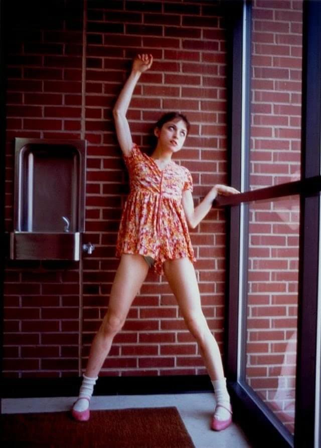Young Madonna (18) at the University of Michigan taken by Peter Kentes in 1976.