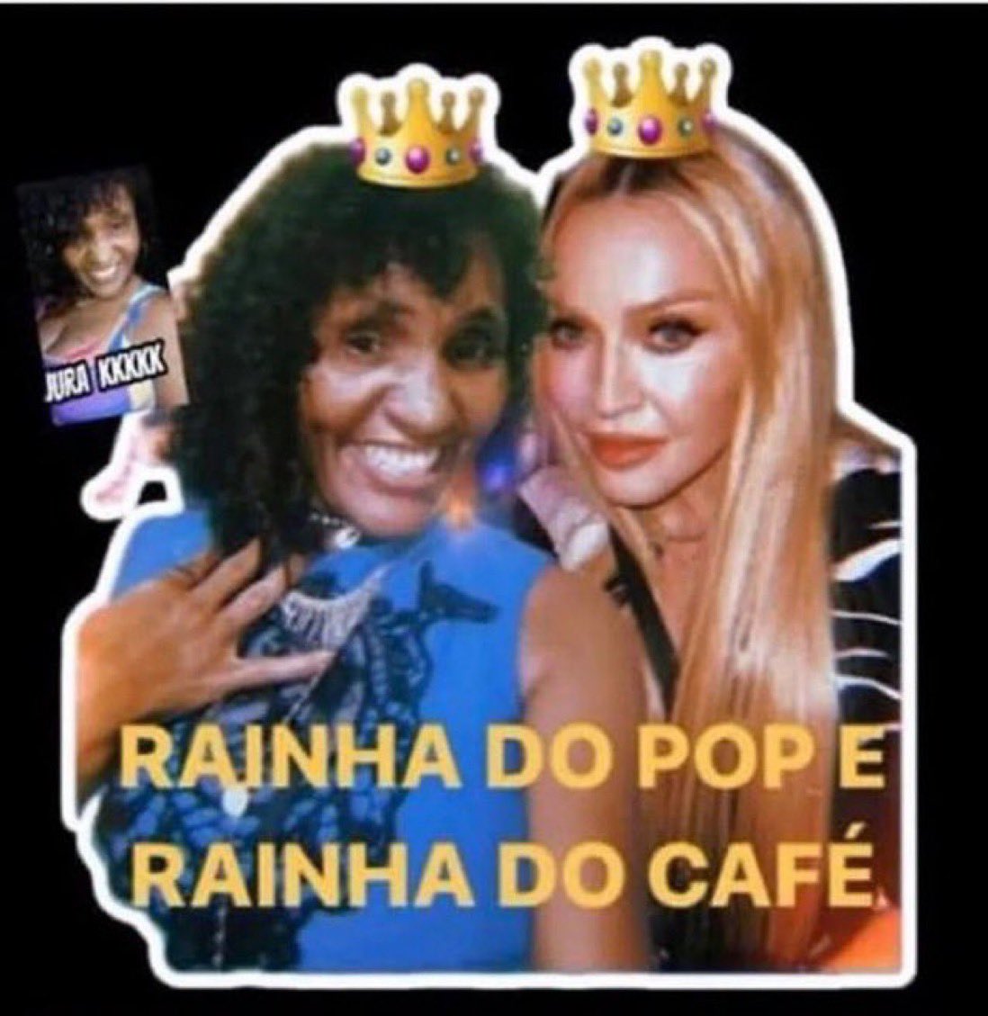 rainha do pop e rainha do café