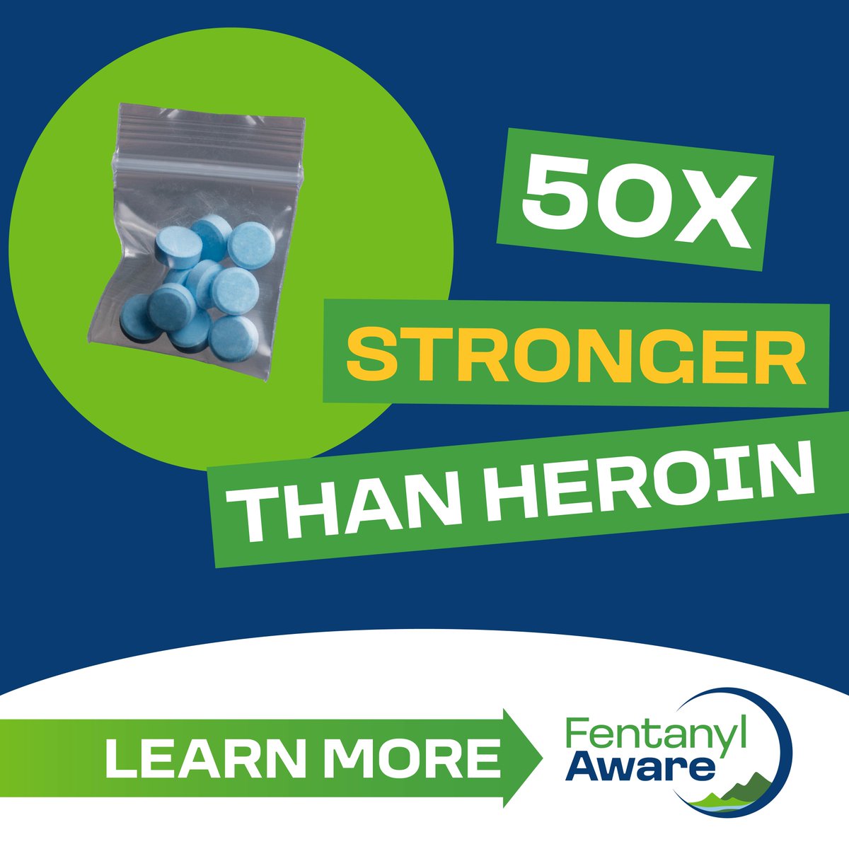 Fentanyl is a synthetic opioid that is tasteless, odorless, and extremely potent. To put it into perspective, a dose of fentanyl is up to 50 times stronger than heroin and up to 100 times stronger than morphine. Learn more at ow.ly/W4j450RzUyF