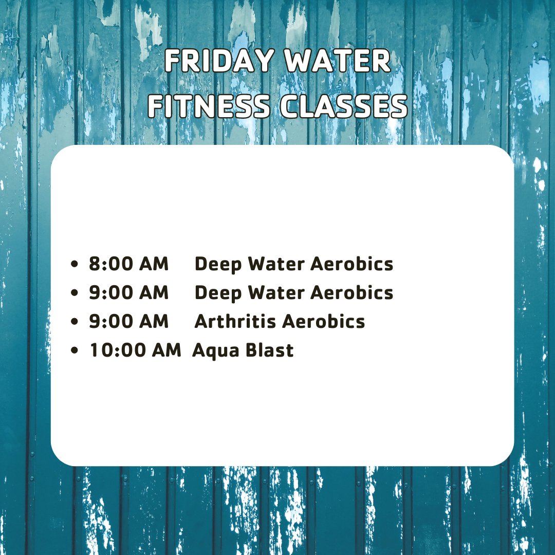 Our Friday Class Schedules! #raymca #strongertogether #forabetterus #discoveryourY #findyourY #domorein2024