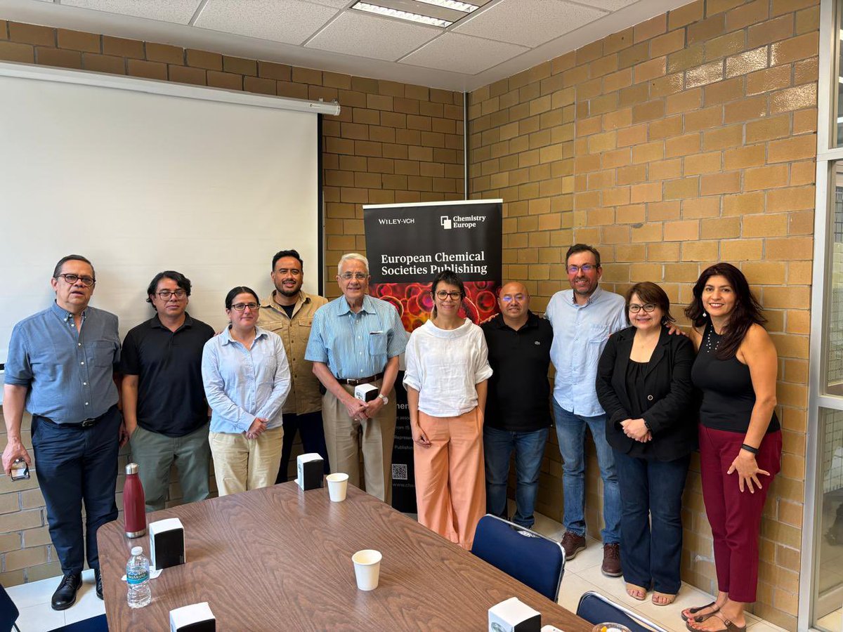 Today, the 1st Meeting of Chemistry Europe Editorial Board Members in Latin America took place at the Faculty of Chemistry, UNAM! Many thanks @sggallardo for organizing it!