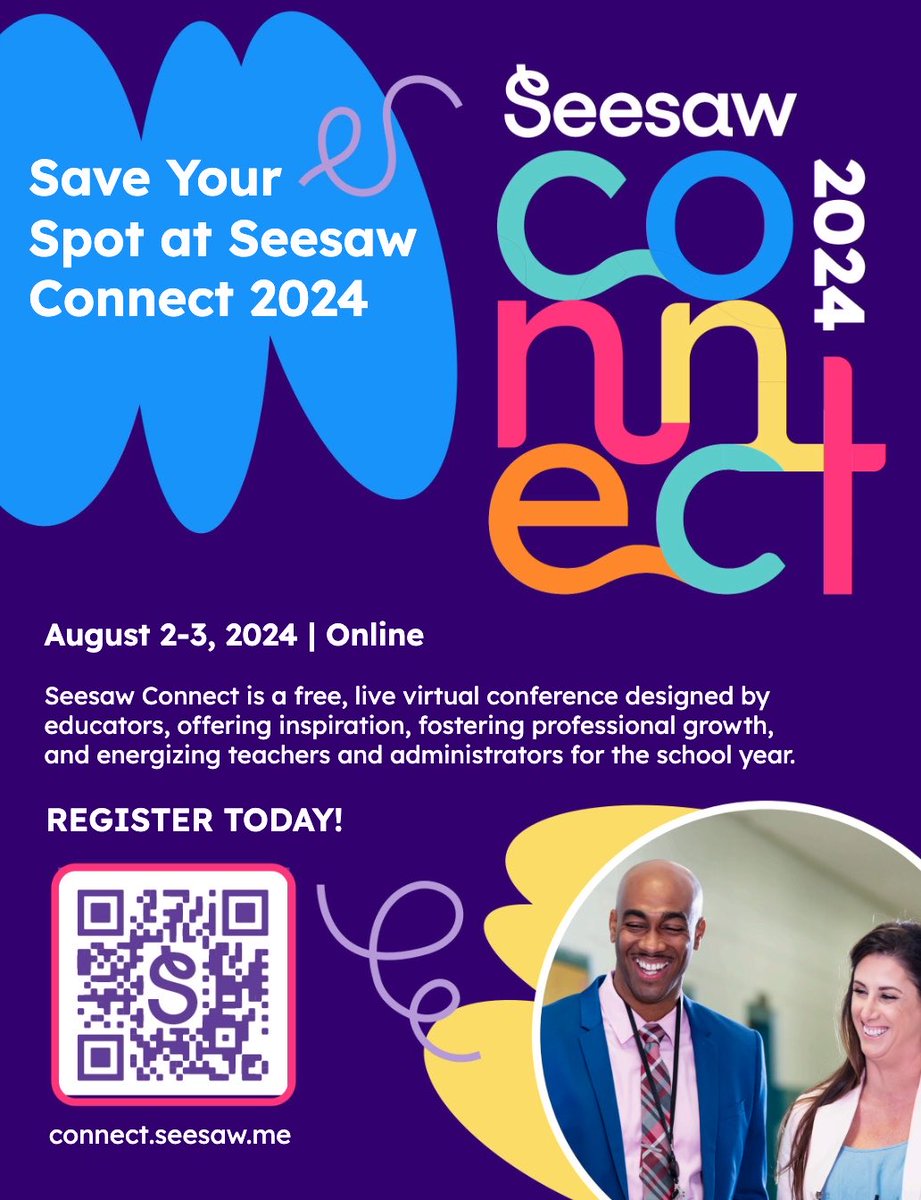 Let’s do it !! Can’t wait for Seesaw Connect 2024! 😊 connect.seesaw.me/series/seesaw-… #seesaw #seesawlearning
