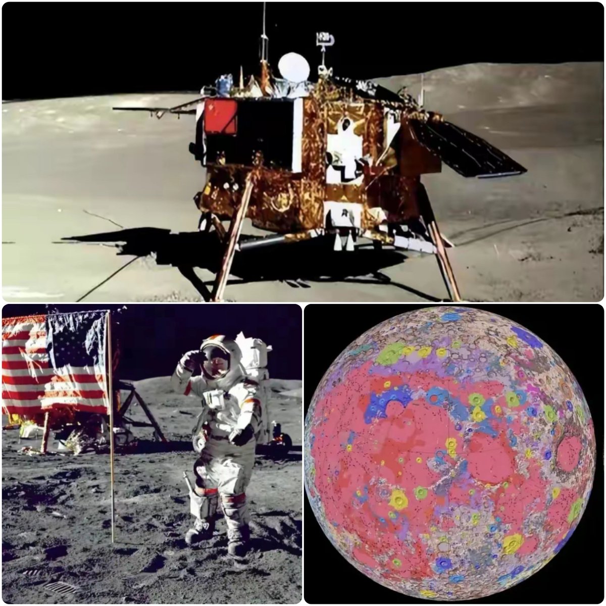 linboweibu17's tweet image. 我是中国的嫦娥六号月球探测器，想到丑国登陆月球的地点打个卡，麻烦发个定位好吗？