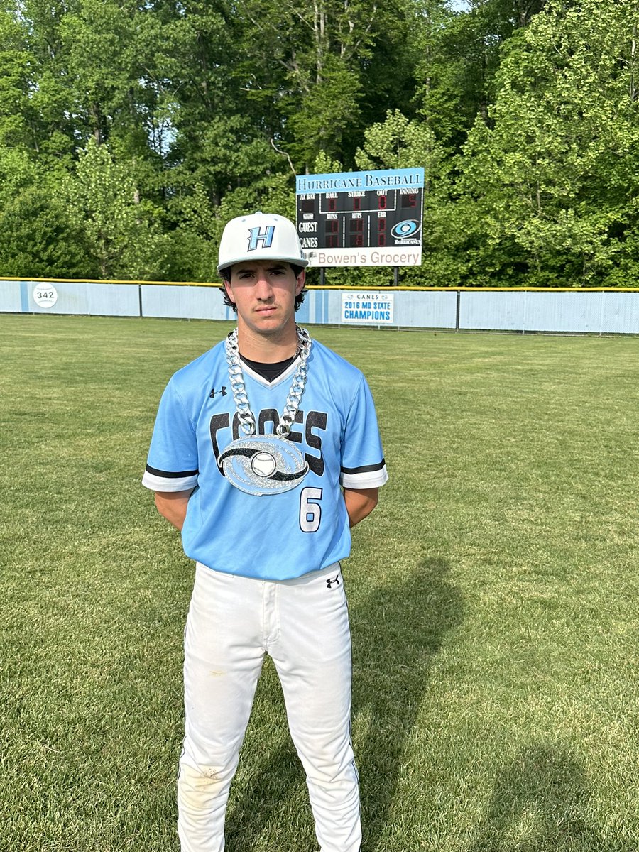 PERFECT GAME ALERT. Sr Logan Hastings completes a 5 in 13k Perfect game as the team wins RD 1 in the MD state play offs. 
-Hastings 2-3 Grand slam
-Wells 2-3
-Robbins 2-3 
Canes travel next to Patuxent Saturday at 12pm.