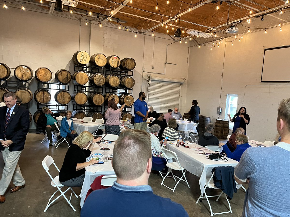 cwhite_ohio's tweet photo. Great campaign kickoff tonight for one of Ohioโs best champions in the Statehouse @Liston4Ohio. Beth is a mother, Dr, State Rep, & Professor running to serve ALL Ohioans in the State Senate. So great to see so many friends like @AdamForOH15 who are working to #FlipOHBlue! https://t.co/qWam2nFggP