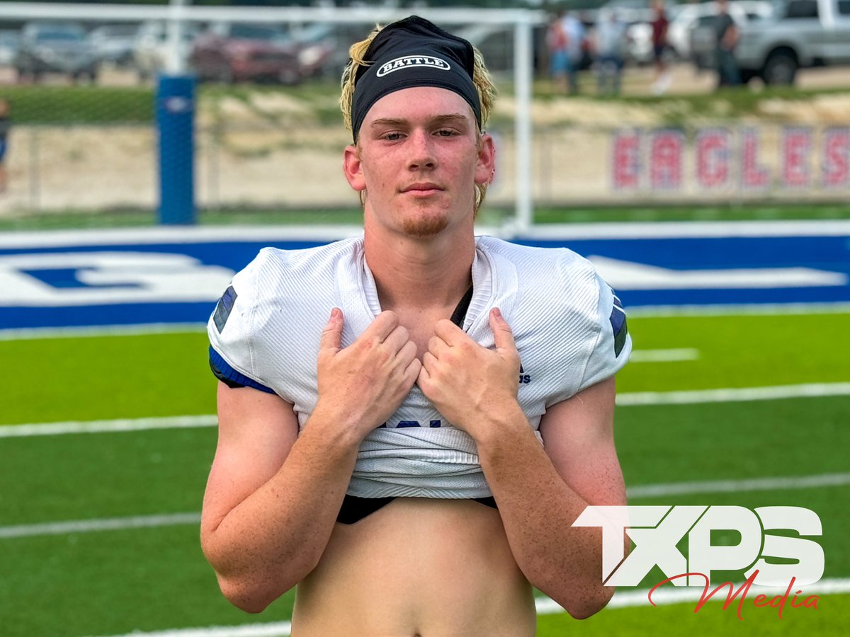 2025 Brazos Christian ATH Jackson Caffey looks to be a key piece for the Eagles this year. Making the transition from QB last season, Caffey will be a big time weapon on both sides of the ball for the Eagles so expect a massive senior season. @jackson_caffey | @brazos_football