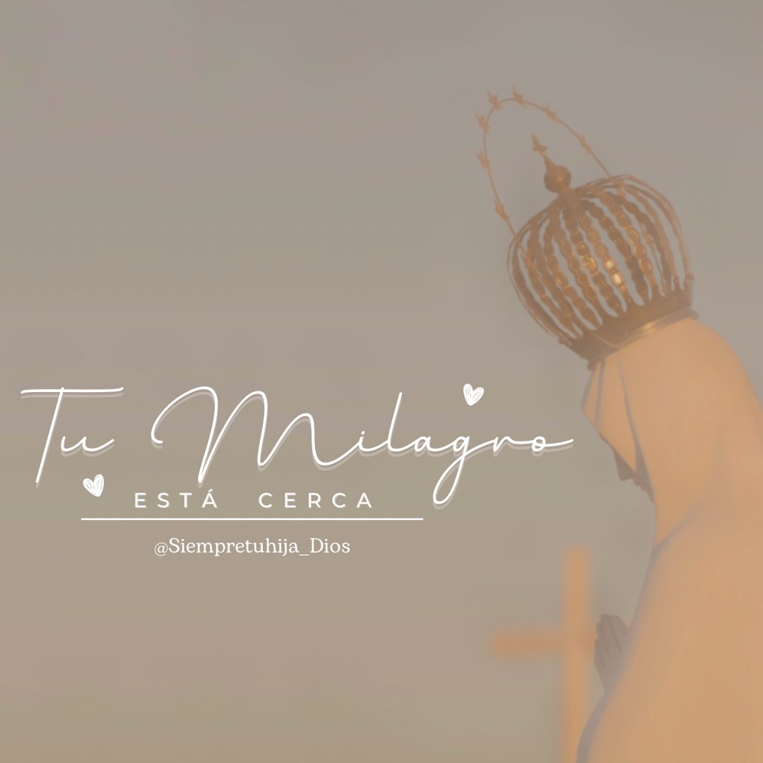siempretuhija's tweet photo. 𝙏𝙐 𝙈𝙄𝙇𝘼𝙂𝙍𝙊 𝙀𝙎𝙏𝘼́ 𝙏𝘼𝙉 𝘾𝙀𝙍𝘾𝘼 𝘾𝙊𝙈𝙊 
𝙀𝙇 𝙋𝙊𝘿𝙀𝙍 𝘿𝙀 𝙏𝙐 𝙁𝙀… ♡ https://t.co/i329L7arUa