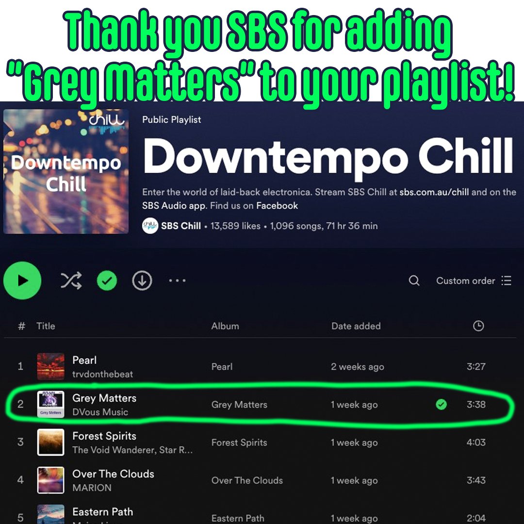 Thank you @sbs for adding me to your awesome #playlist on @spotify!

LISTEN: Link in bio or profile

#Spotifyplylist #SBSChill #downtempomusic #chillmusic #chillovibes #relaxingmusic #MusicIndustry #ArtistSpotlight #IWantMayNAS #StopPayola #MusicDiscovery #IndieMusic