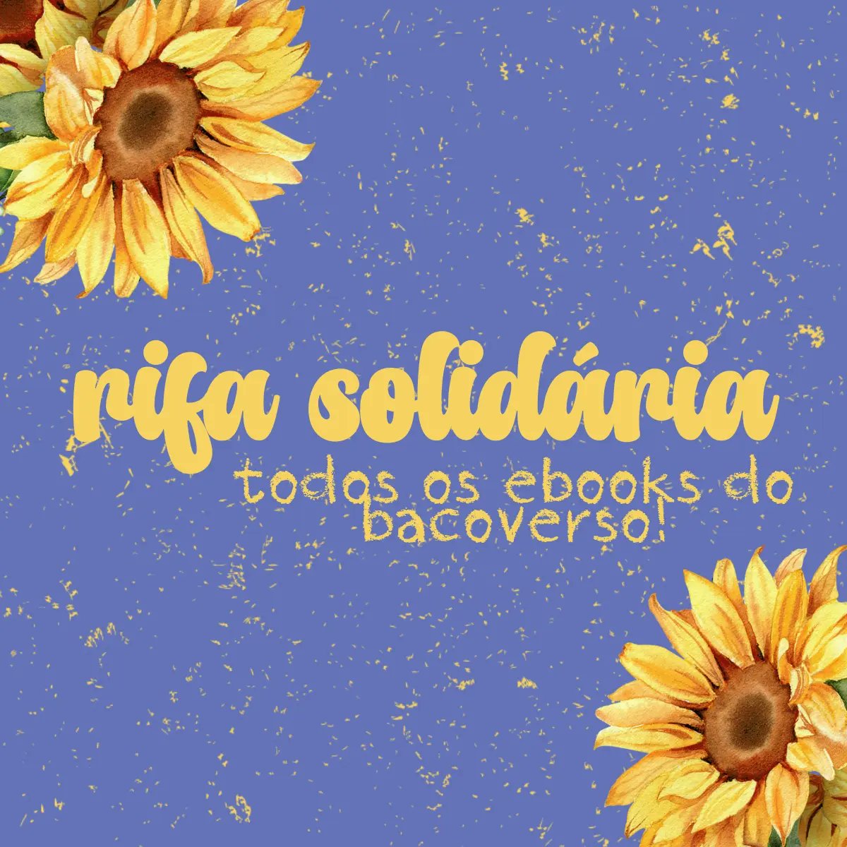 bacoaquiles's tweet photo. ta rolando rifa solidária no instagram e aqui também!! bora ajudar o RS e ainda concorrer a 4 ebooks! https://t.co/LmM8iMeaGq