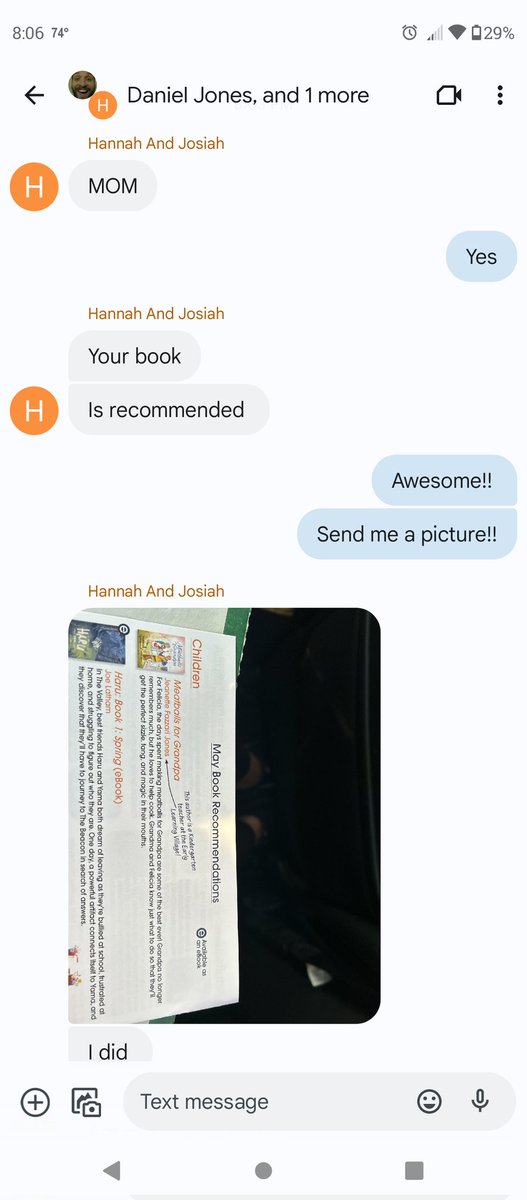 When your daughter is at a library event and texts you that they recommended your book💖💖
#author @pb24galore #WritingCommunity #picturebook #kidlit