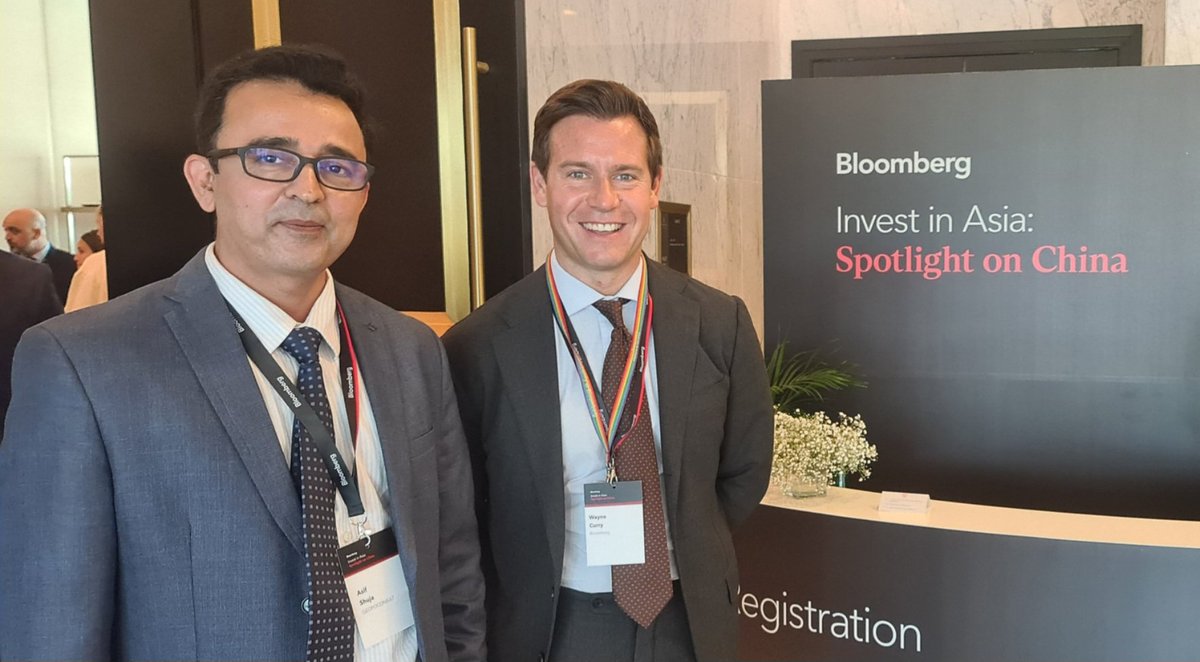 ShujaAsif's tweet photo. It was a pleasure to engage with the Bloomberg team during their "Invest in Asia" series in Abu Dhabi yesterday. The event provided a profound analysis of the emerging capital markets in China. Although the discussion focused primarily on finance, the geopolitical implications were unmistakable. It is striking how the strategic community remains concentrated on China's outbound investments through initiatives like the Belt and Road Initiative (BRI), often neglecting the country's strong drive to attract foreign capital for domestic economic growth. This insightful half-day session underscored the depth and seriousness of the Chinese economy.