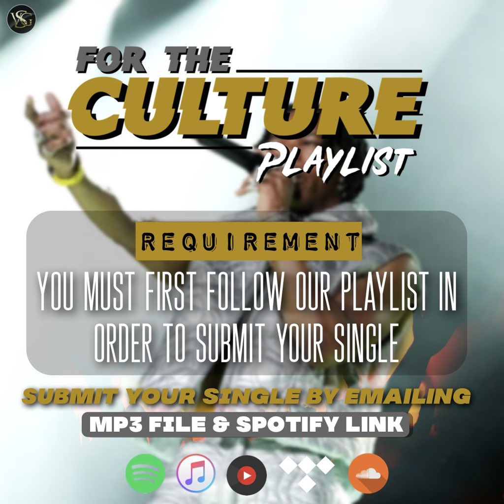 In order to have your song added to our #ForTheCultureplaylist. The Playlist artists go to for REAL results! Click the link to send us your music mailchi.mp/243fd0a38fc1/l…