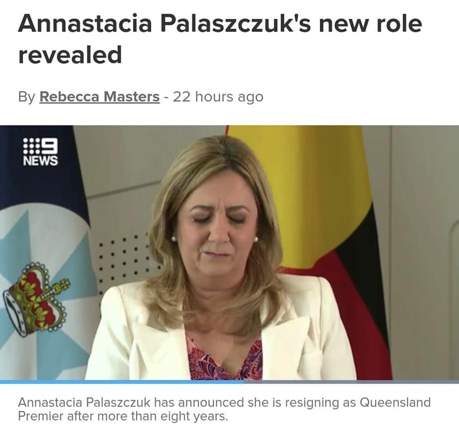 “Former Queensland Premier Annastacia Palaszczuk has been appointed International Ambassador with the Smart Energy Council, Australia's renewable energy industry body.

The role will involve building partnerships between Australia and other countries to deliver renewable energy