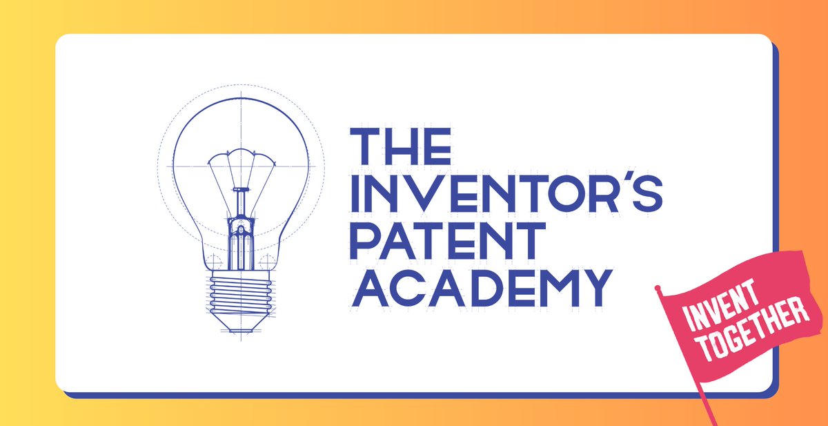 Patents are powerful 💡💪 That's why The Inventor's Patent Academy wants to help inventors from all backgrounds protect their brilliant IP with a patent. Register for #TIPA's free online course NOW: learn.inventtogether.org